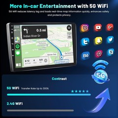 For Honda Civic 9″ Android 13 Carplay Car Radio GPS Navigation SWC WIFI + Camera