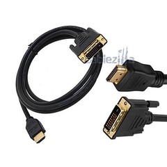 DVI-D Male to HDMI Male Cable Gold 24+1 HDTV PC 1.5ft 3ft 6ft 10ft 15ft 25f 50ft