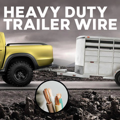 BEST CONNECTIONS 14 Gauge 4 Way Trailer Wire Durable, Weatherproof, Color-Coded
