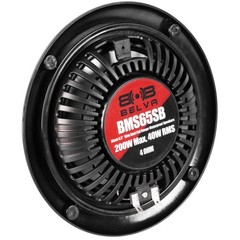 BMS65SB 400W Peak (80W RMS) 6.5″ Shallow Mount 2-Way Coaxial Marine Speakers
