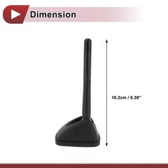 1 Pc Car Dummy Antenna for Truck ABS Roof Mount Antenna Decoration Only Black