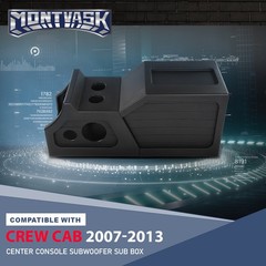Fit For 07-13 Chevy Silverado GMC Sierra 12″ Center Console Subwoofer Sub Box