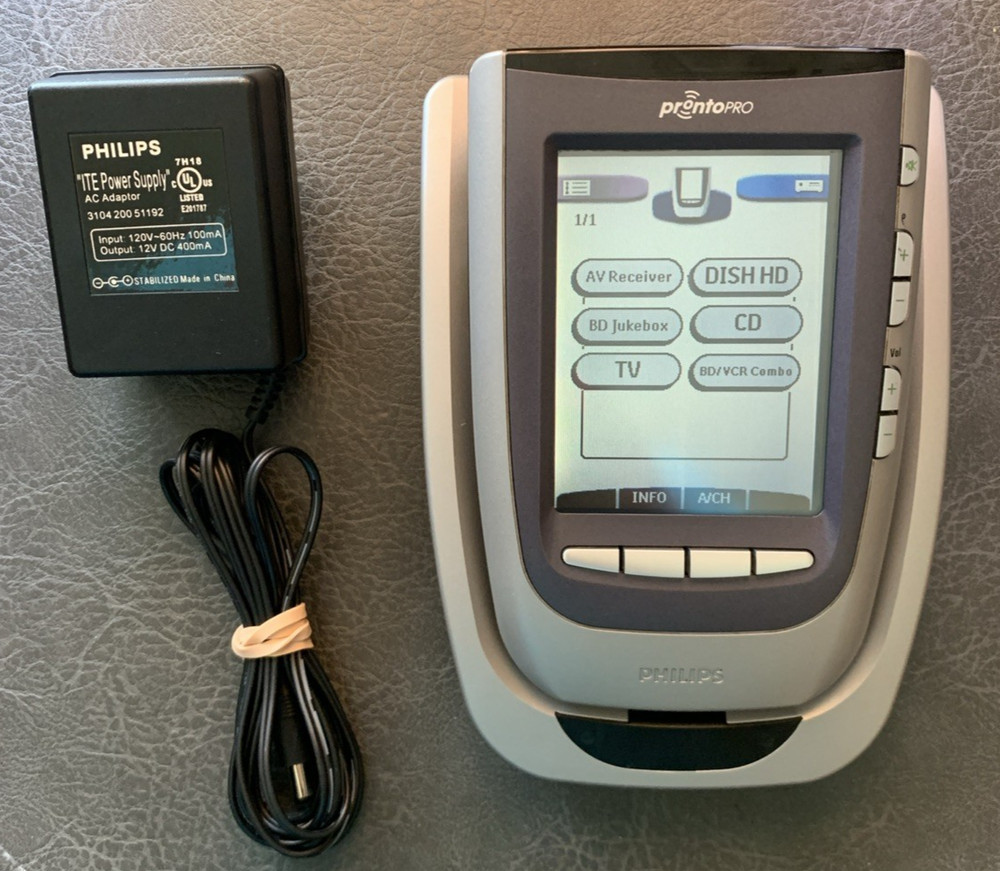 Philips TSU6000/01 Pronto Pro Color Control +RF Kit. Used, Pro Cleaned & Tested