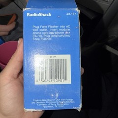 RadioShack Phone Flasher Lamp 43-177 Universal Compatible 1-Line 120V White 1996