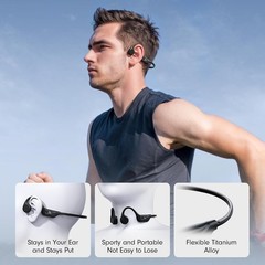 Ultra-Lightweight Bone Conduction Headphones: 10 Hours Play, Perfect for Sports