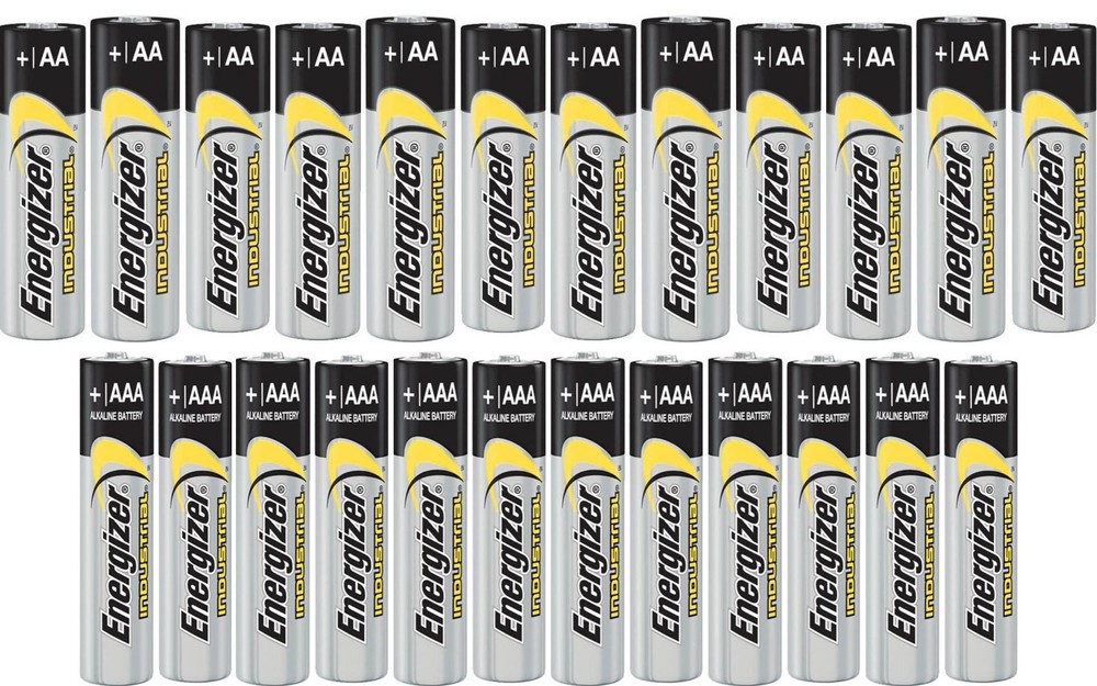 Energizer Industrial 12 AA EN91 And 12 AAA EN92 Alkaline Battery Bulk