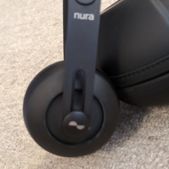 nura Nuraphone Bluetooth Wireless Over-Ear Headphones w/ Case Cable Black