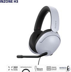 Sony INZONE H3 Wired Gaming Headset with 360 Spatial Sound MDR-G300 PS5 White
