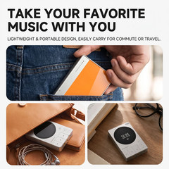 64GB HIFI Lossless MP3 Player Famue BF30 DSD256 192Khz 32Bit Piano Key Metal Des