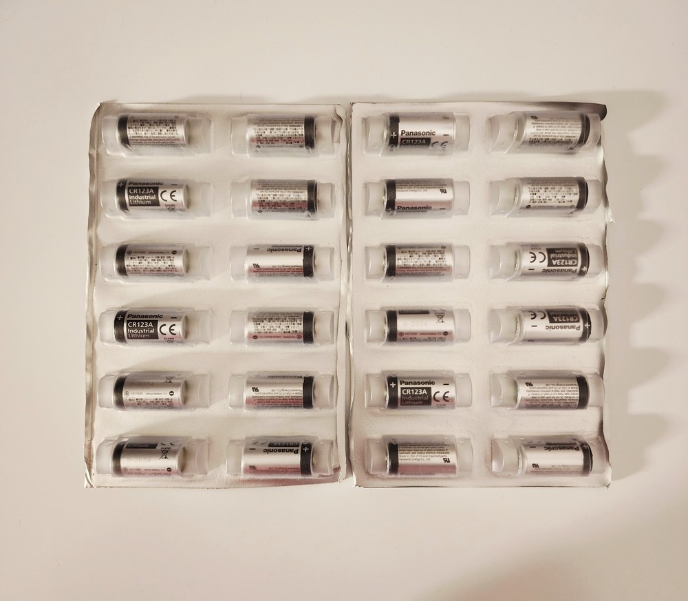 Panasonic Industrial CR123A Lithium Battery 3V – 6, 12, or 24 pack