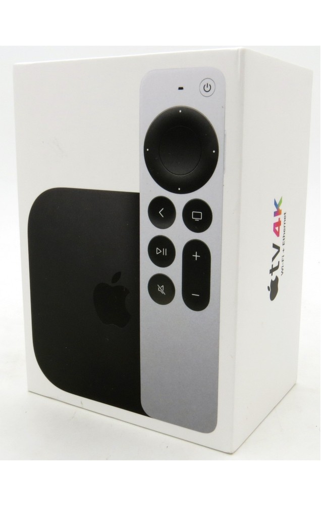 Apple TV 4K 3rd Gen. 64GB Media Streamer – Black, Wi-Fi MN873LL/A – Very Good
