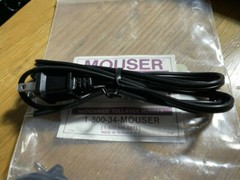 2 AC Power Cords, 6 feet long 2 wires,18 AWG,10 amps rated 125 VAC, unshielded.