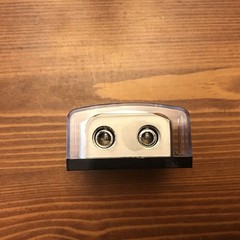 2 Way Zinc Alloy Power Distribution Block For Audio 0/2/4 In 4/8 Guage