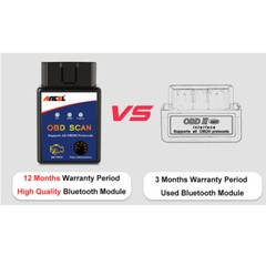 For Android Bluetooth ELM327 Scanner OBD2 Code Reader Engine Car Diagnostic Tool