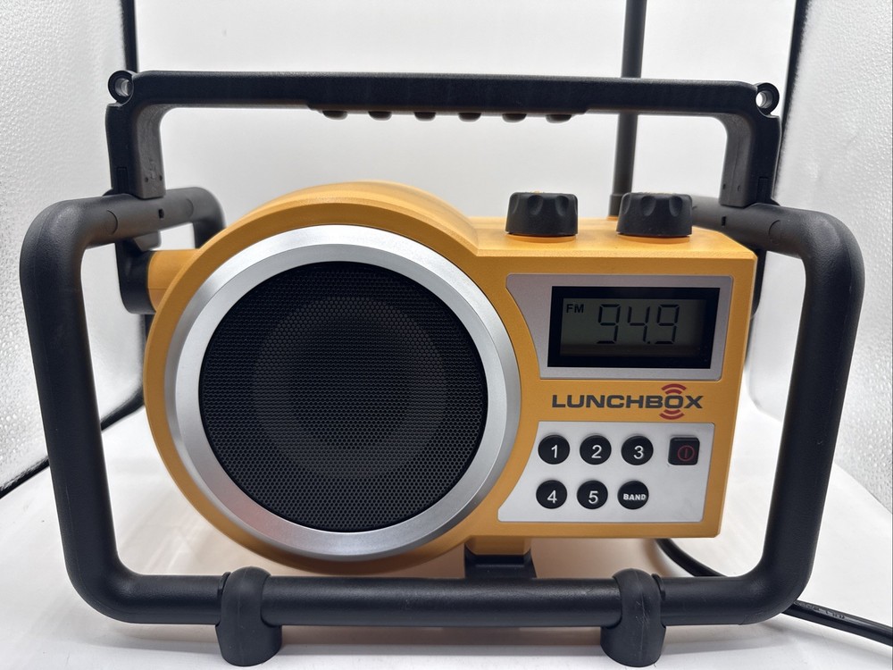 Sangean Compact-Size Utility Worksite Radio LB-100 Yellow