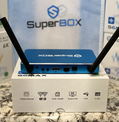 SuperBox S6 Max Android TV Box 4K Smart Media Stream Time Shift Voice Remote