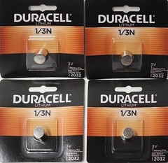 4 pcs Genuine Duracell 3v lithium battery 1/3N DL1/3N CR1/3N 2L76 EXP:2032