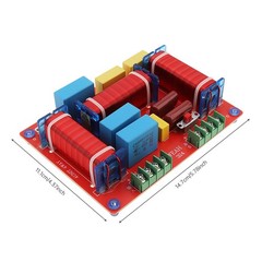 2pcs 3 Way Crossover for Speaker, 400W Adjustable 4-8 Ohm 3 Way One High & Tw…