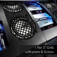 Pyle 5in Universal Speaker Grill Covers GW5BK