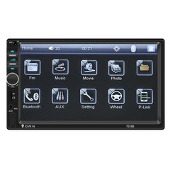 7″ 2 DIN Car Stereo Radio Bluetooth Touch Screen Mirror Link MP5 Player +Camera