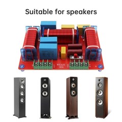 2pcs 3 Way Crossover for Speaker, 400W Adjustable 4-8 Ohm 3 Way One High & Tw…