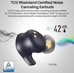 TOZO Golden X1 Galaxy Blue/Black Earbuds OrigX Pro, LDAC & Hi-Res Audio Wireless