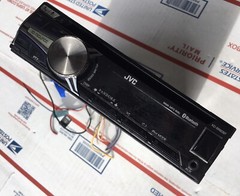 Used JVC KD-SR80BT CAR 1DIN In Dash STEREO Receiver BLUETOOTH