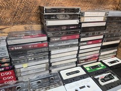 HUGE Lot of 135+ Cassette Tapes Albums, Blank Various New / Used Maxell Sony TDK