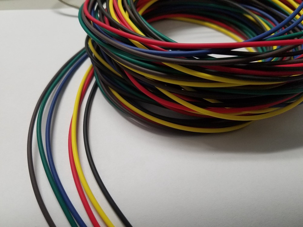 16 AWG TXL HIGH TEMP AUTOMOTIVE POWER WIRE 6 SOLID COLORS 25 FT EA 150 FT brgybb