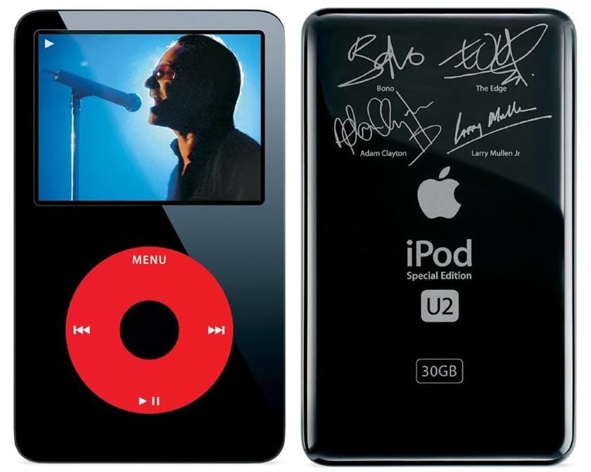 New Apple iPod Classic Vdieo 5th Generation U2 Special Edition Black/Red (30 GB)