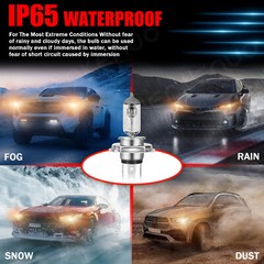 For Honda HR-V 2016-2017 9003/H4 3400K Halogen Headlight High/Low Beam Bulb BP