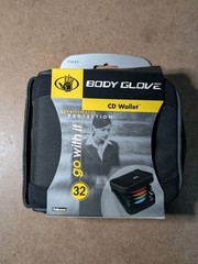 Fellowes Body Glove CD DVD Wallet 32 Capacity Case Black Gray Vintage 2003