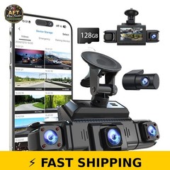 ZMOPO 4 Channel Dash Cam 1080P GPS 5G WiFi Night Vision with 128GB Card