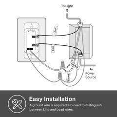 TP-LINK HS200P Kasa Smart WiFi Single Pole Switch – White 3-Pack