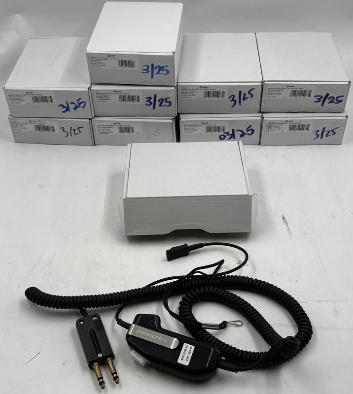 LOT OF 10 POLY SHS 2058-15 69008-315 ELECTRICAL HEADSET CONTROLLERS