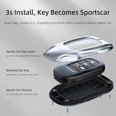 for Honda Key Fob Cover with Keychain – 2026 2025 Fashion Silver，for Honda-a