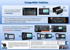 UA13 Plus 10.1″ Android 13 Double 2Din Dash Car GPS Navigation Stereo Radio WiFi