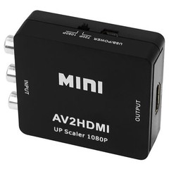RCA AV to HDMI HD Converter Composite CVBS Video Adapter Wii NES SNES
