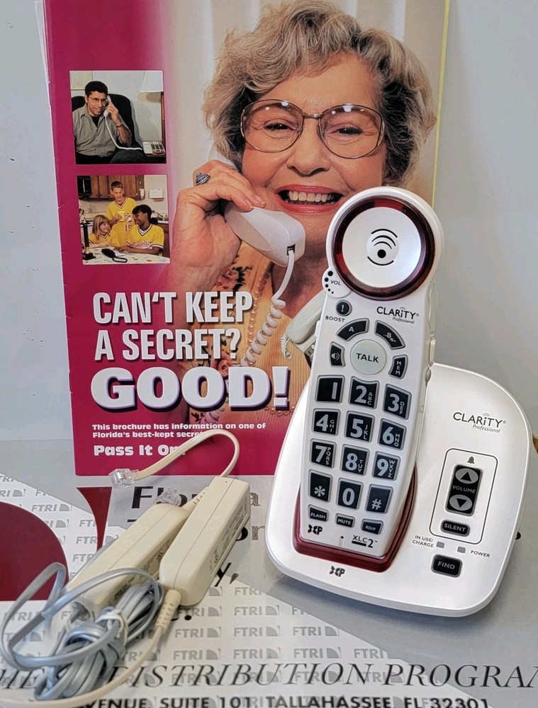 Clarity Professional XLC2 Amplified Big Button Speakerphone Talking Caller ID