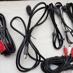 Lot of 24 Cables, RCA, 26 AWG Tigercable, Dish Network RG-59/U Coaxial, others