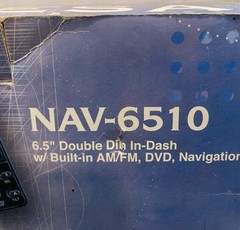 VTG NOS Nesa NAV-6510 6.5” Double Din In Dash Built In AM/FM DVD Navigation HTF