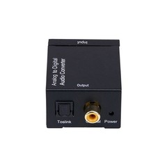RCA to Optical Audio ADC 96KHz 24-bit Sampling Aluminum Body for Laptop/Receiver