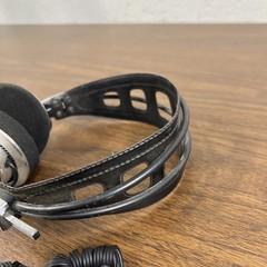 Realistic PRO-10 Vintage Headphones Black Silver 6.35mm Adjustable Headband
