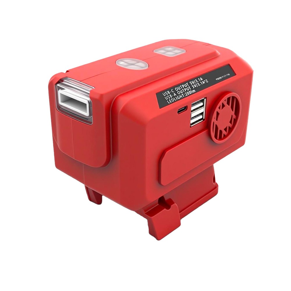 Portable 200W Inverter for 18V Battery – AC Output 110V/220V, Multiple Uses