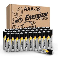 Energizer Alkaline Power AAA Batteries 32 Count (Pack of 1)Long-Lasting Triple A