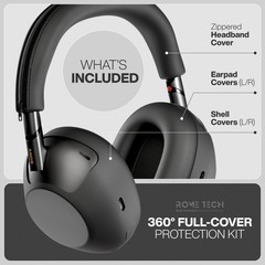 For Sony WH-1000XM6 Silicone Headphone Case 3-in-1 Protective Cover Skin