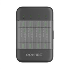 8-Pack AAA 1.5V Rechargeable Lithium Batteries 1300mWh with Charging Box