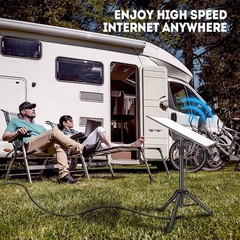 Portable Tripod Stand for Starlink Gen 3, Adjustable Mount Kit with Pipe Adapter