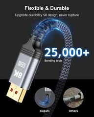 Displayport Cable 1.4, [VESA Certified] 8K 4K DP Cable 5Ft, Display Port Cable