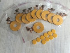 10X Click Wheel + Center Button for iPod Video 5th 5.5 Gen 30GB 60GB 80GB YELLOW